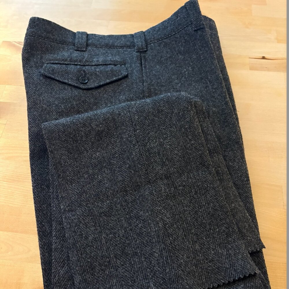 Woolrich Men’s Classic Wool Herringbone Trousers Made in USA NWT Size 30